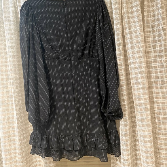Sugar Lips- size S, black polka dot dress with ruffles - Picture 3 of 4